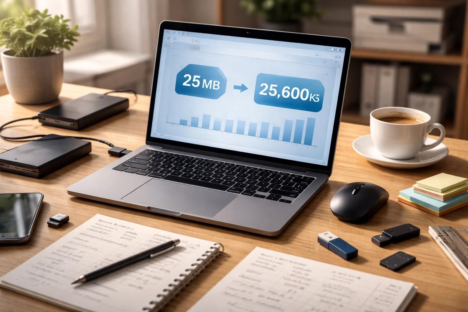 découvrez comment convertir facilement 25 mo en ko et évitez les erreurs courantes liées aux conversions de données grâce à nos astuces pratiques et claires.