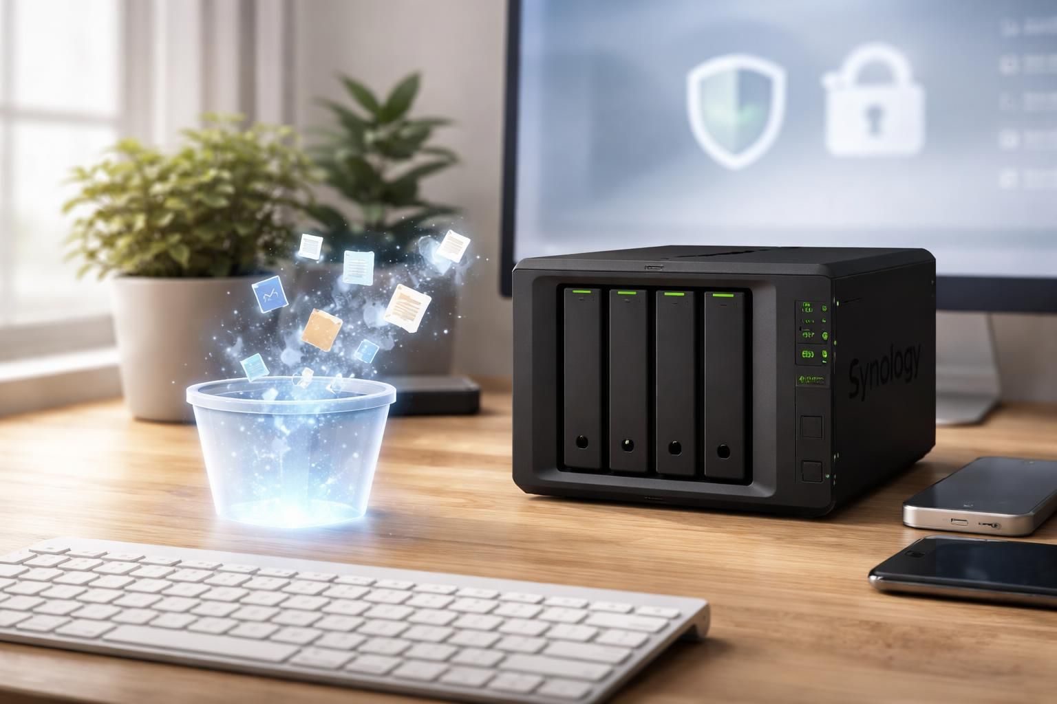 découvrez comment le vidage régulier des corbeilles améliore la sécurité de votre nas synology en protégeant vos données contre les suppressions accidentelles et les risques de récupération non autorisée.